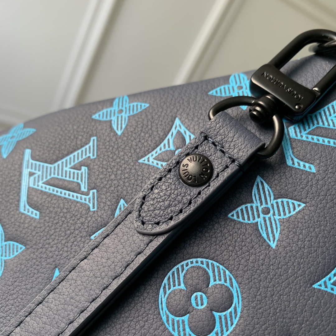 LV M82321 Louis Vuitton Pochette To-Go Bag Navy River Blue - Default Title - View 7