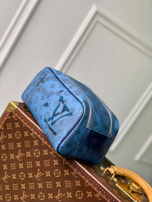 LV M82337 Louis Vuitton Dopp Kit Toiletry Bag Abyss Blue - Default Title - View 5