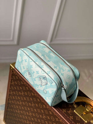 LV M82337 Louis Vuitton Dopp Kit Toiletry Bag Crystal Blue - Default Title - View 3