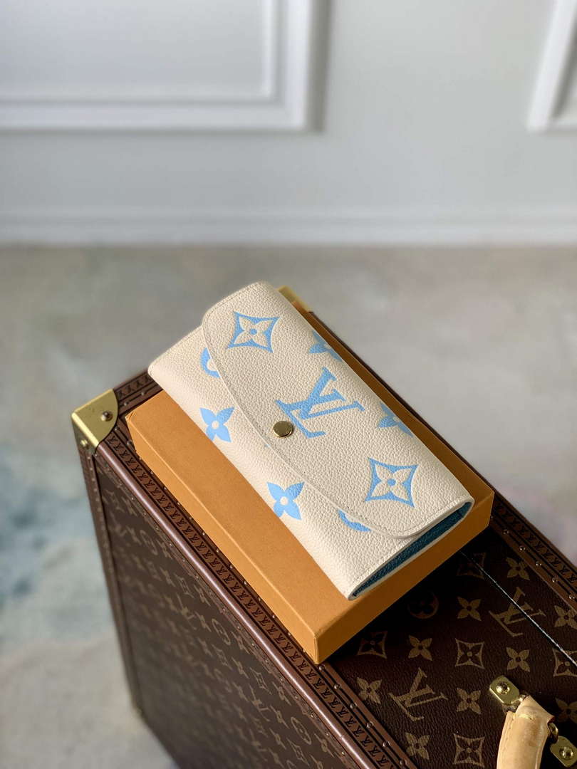 LV M82341 Louis Vuitton Emilie Wallet Blue