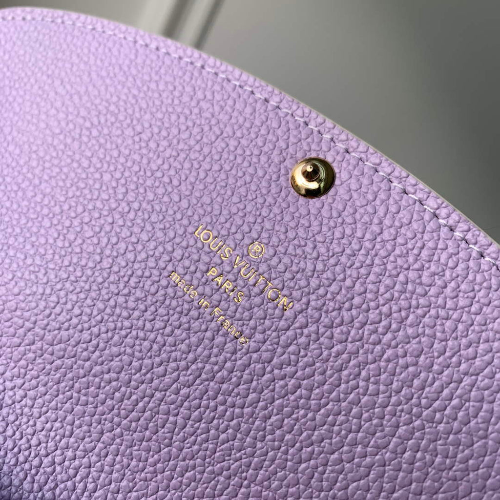 LV M82341 Louis Vuitton Emilie Wallet Taro Purple