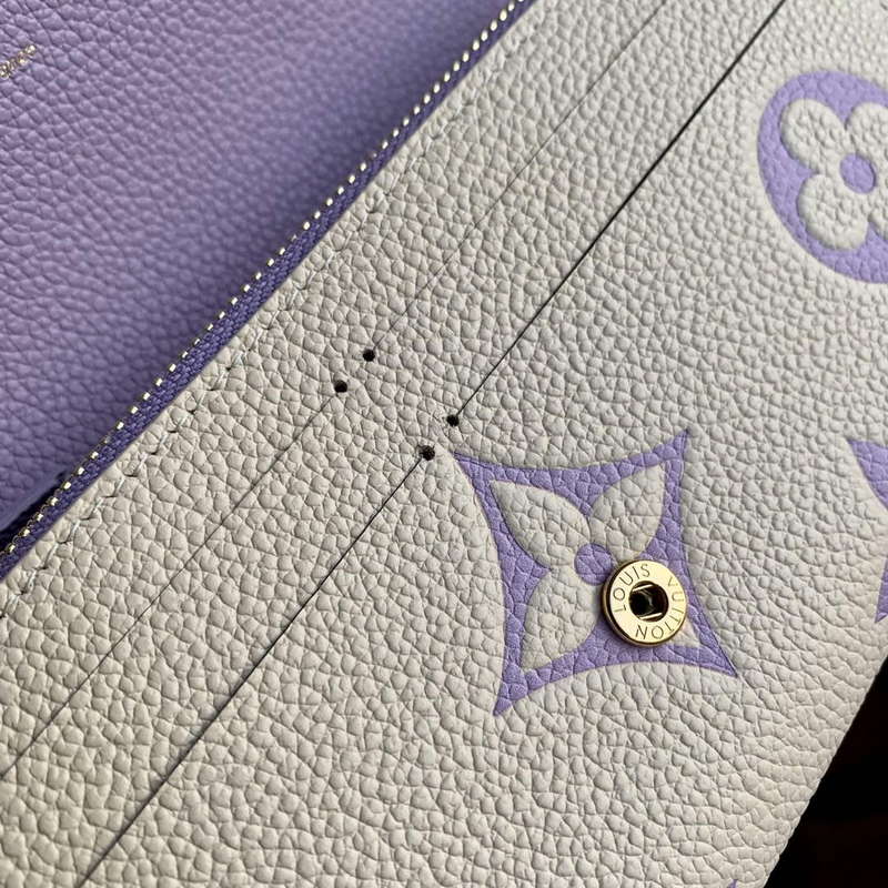 LV M82341 Louis Vuitton Emilie Wallet Taro Purple