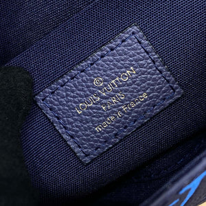 LV M82349 Louis Vuitton Felicie Pochette Monogram Empreinte Bag Navy Blue - Default Title - View 7