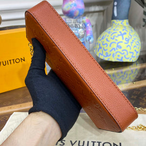 LV M82363 Louis Vuitton Felicie Pochette Monogram Empreinte Bag Brown - Default Title - View 4