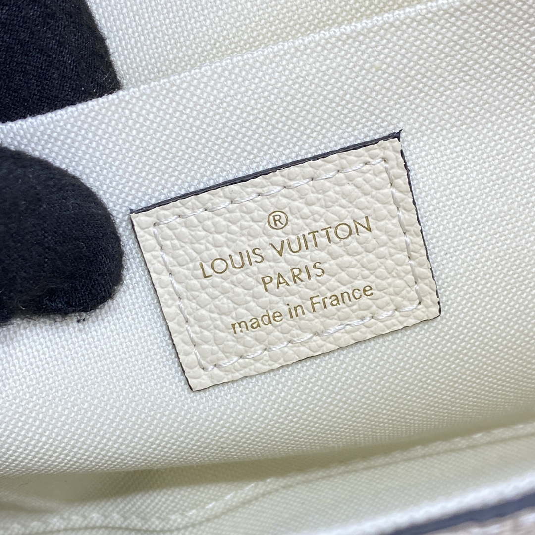 LV M82363 Louis Vuitton Felicie Pochette Monogram Empreinte Bag White - Default Title - View 7