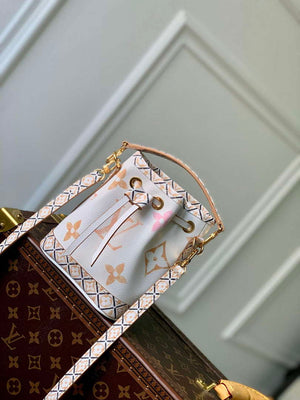 LV M82386 Louis Vuitton Nano No¨¦ Bucket Bag Apricot - Default Title - View 1
