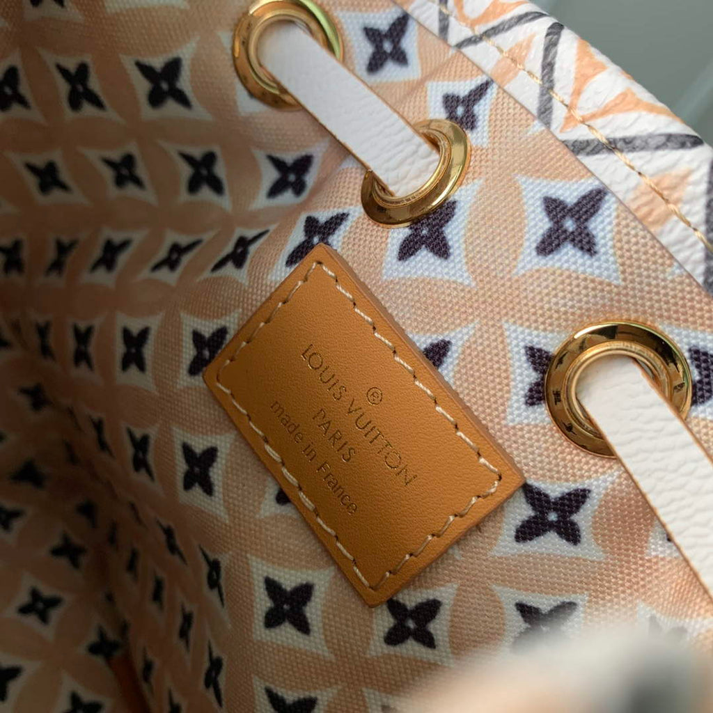 LV M82386 Louis Vuitton Nano No¨¦ Bucket Bag Apricot