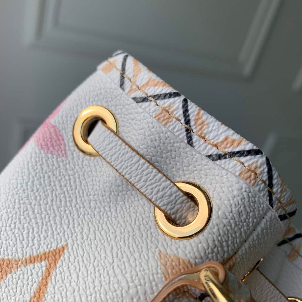 LV M82386 Louis Vuitton Nano No¨¦ Bucket Bag Apricot