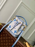 LV M82386 Louis Vuitton Nano No¨¦ Bucket Bag Blue