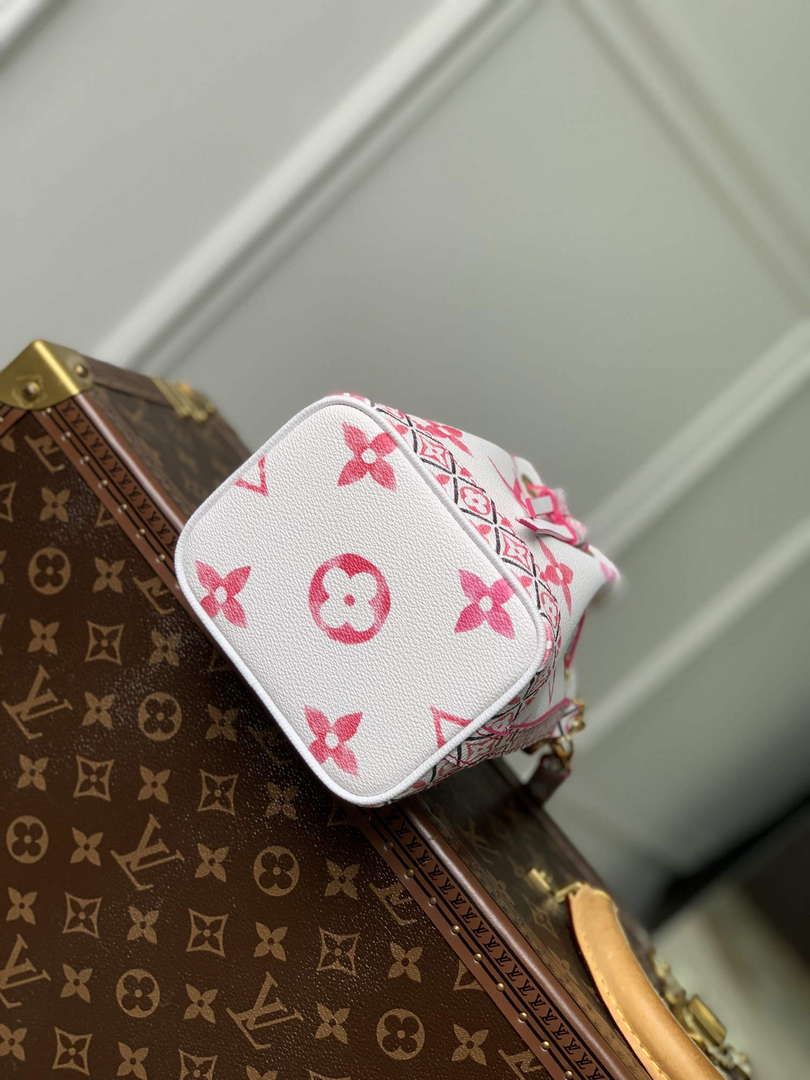 LV M82386 Louis Vuitton Nano No¨¦ Bucket Bag Pink