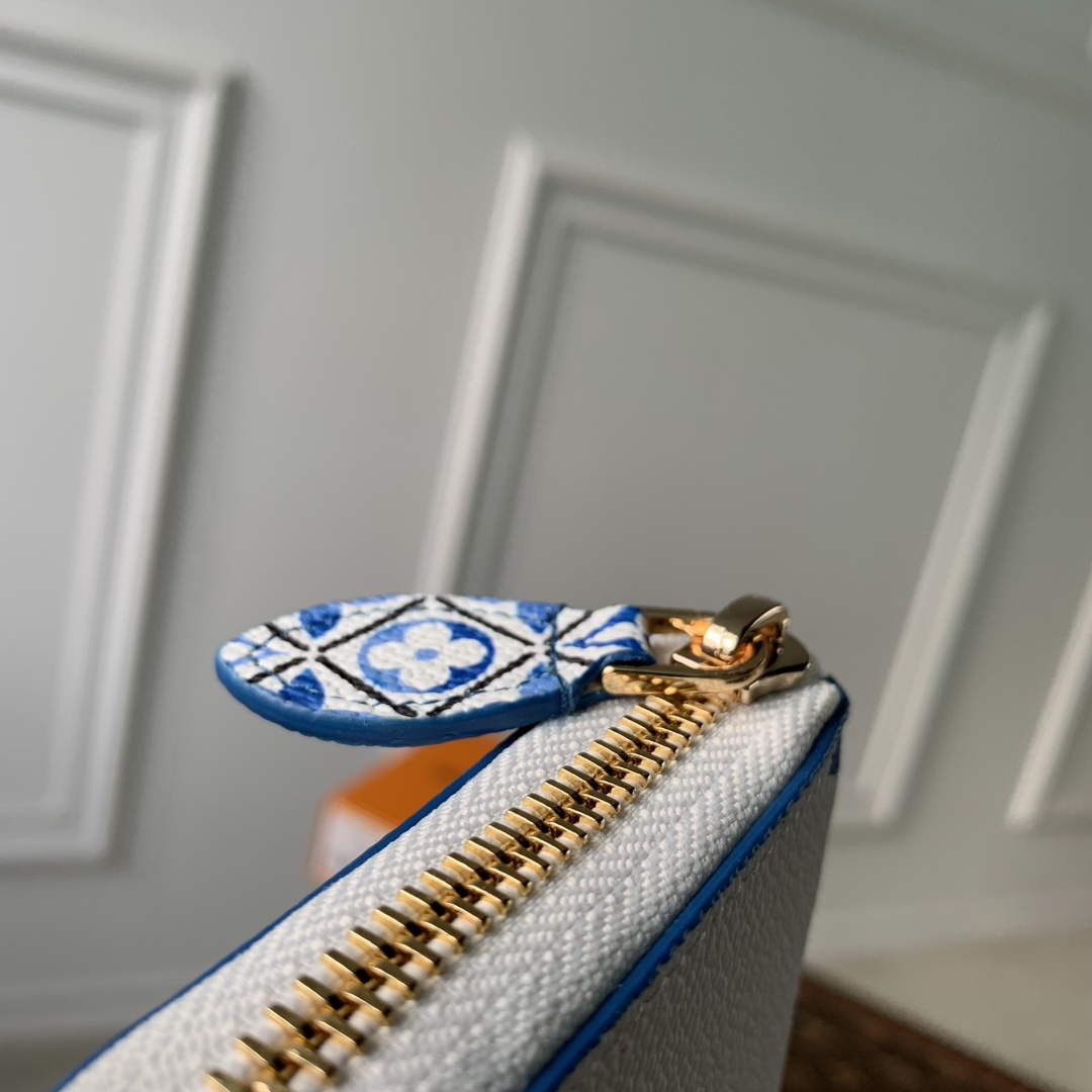 LV M82417 Louis Vuitton Zippy Coin Purse Blue - Default Title - View 3