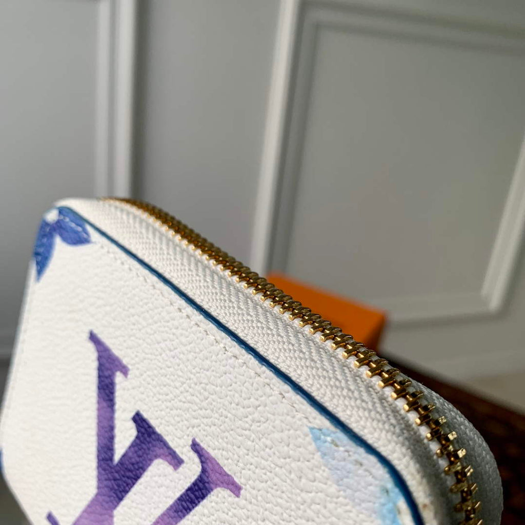 LV M82417 Louis Vuitton Zippy Coin Purse Blue