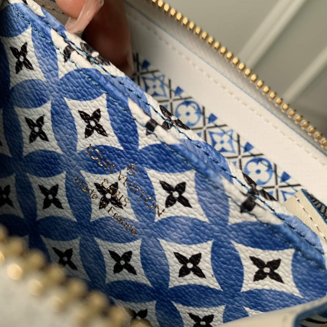 LV M82417 Louis Vuitton Zippy Coin Purse Blue - Default Title - View 5