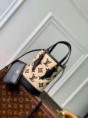 LV M82418 Louis Vuitton Nano Bucket Bag Black - Default Title - View 2