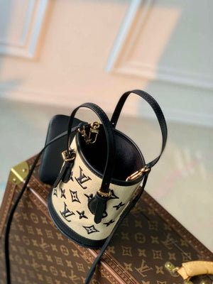 LV M82418 Louis Vuitton Nano Bucket Bag Black - Default Title - View 7