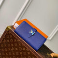 LV M82441 Louis Vuitton LV Vertical Wallet Blue - Default Title - View 1