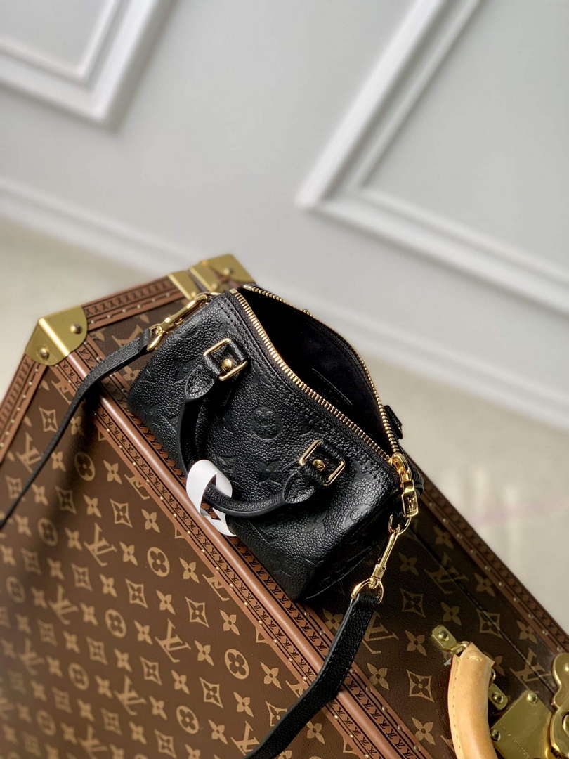 LV M82450 Louis Vuitton Nano Speedy Bag Black - Default Title - View 3