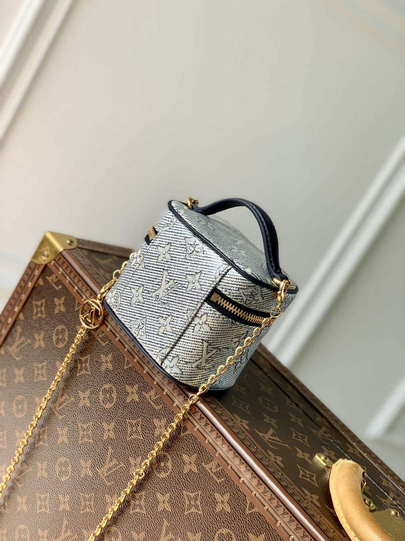 LV M82467 Louis Vuitton Micro Vanity Miniature Bag Blue - Default Title - View 3