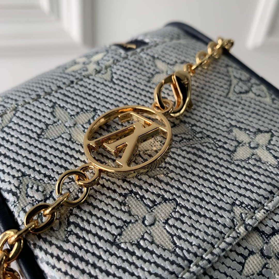LV M82467 Louis Vuitton Micro Vanity Miniature Bag Blue - Default Title - View 6