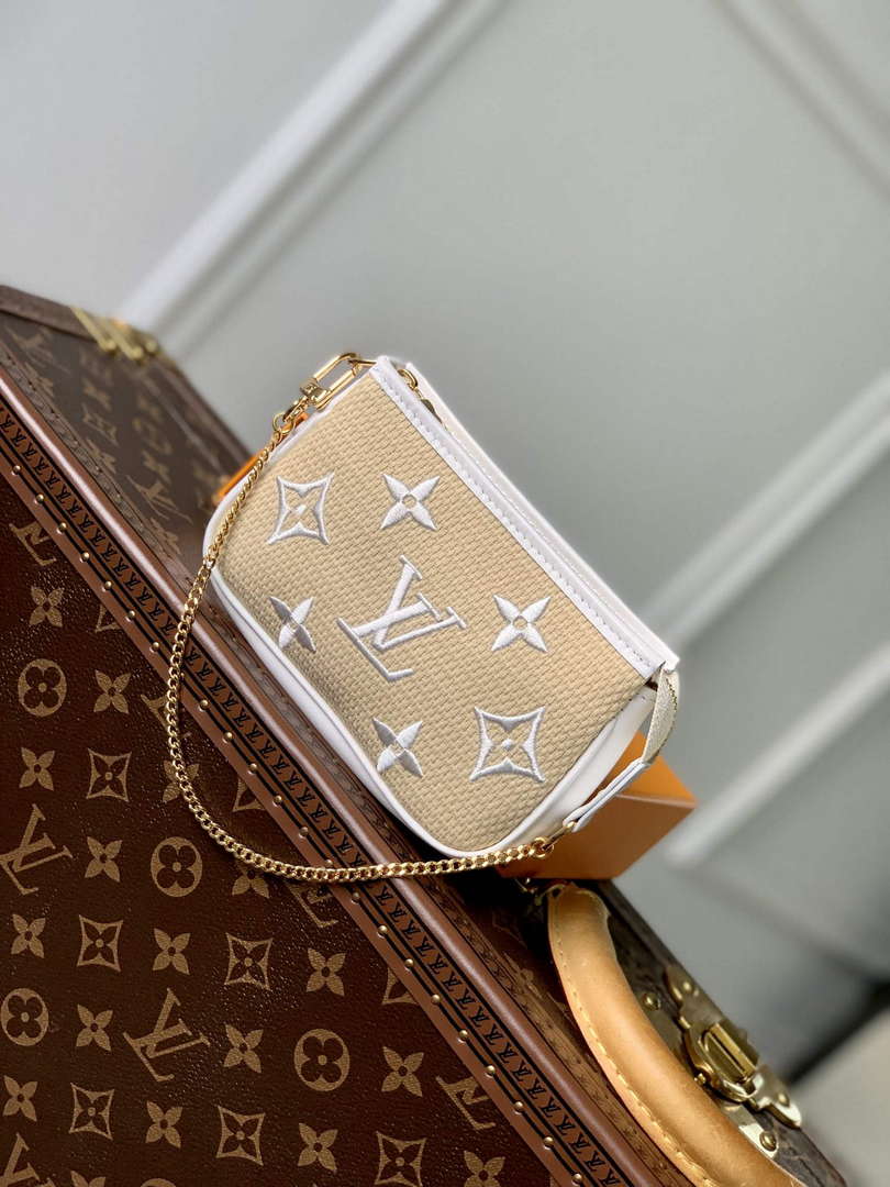 LV M82472 Louis Vuitton Mini Pochette Accessoires White - Default Title - View 2