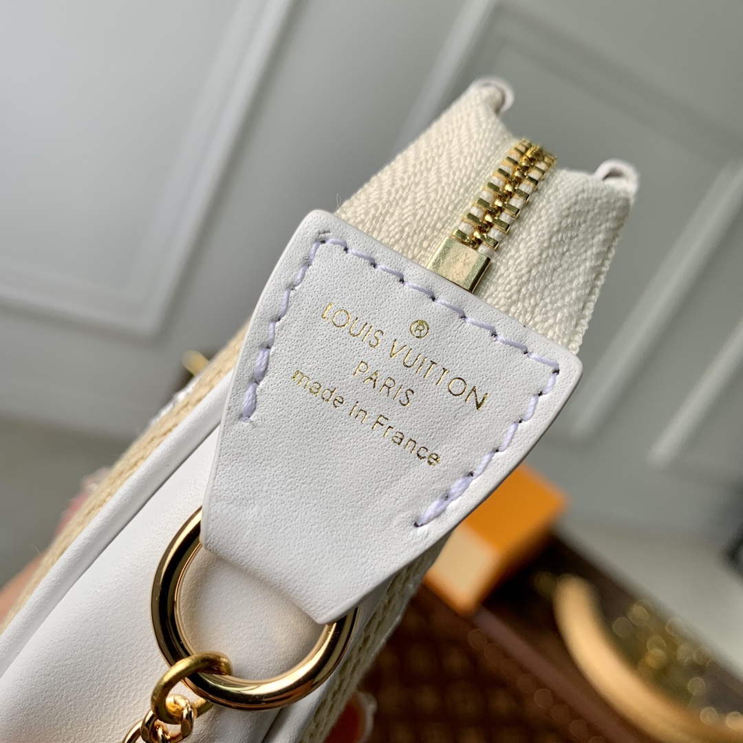 LV M82472 Louis Vuitton Mini Pochette Accessoires White - Default Title - View 4