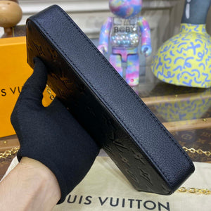 LV M82477 Louis Vuitton Felicie Pochette Monogram Empreinte Bag Black - Default Title - View 8