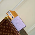 LV M82515 Louis Vuitton Cl¨¦a Wallet Monogram empreinte Purple - Default Title - View 1