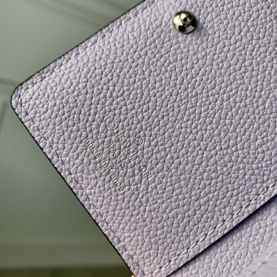 LV M82515 Louis Vuitton Cl¨¦a Wallet Monogram empreinte Purple