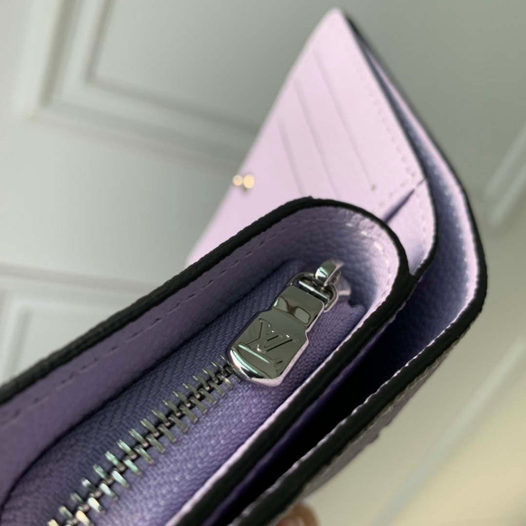 LV M82515 Louis Vuitton Cl¨¦a Wallet Monogram empreinte Purple