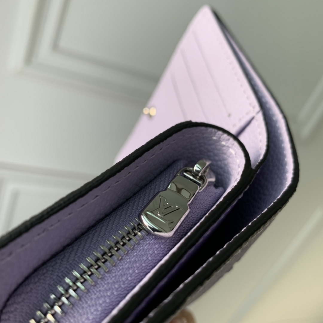LV M82515 Louis Vuitton Cl¨¦a Wallet Monogram empreinte Purple