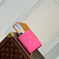 LV M82514 Louis Vuitton Cl¨¦a Wallet Monogram empreinte Rose Red - Default Title - View 1