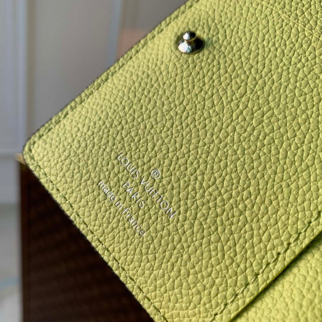 LV M82515 Louis Vuitton Cl¨¦a Wallet Monogram empreinte Matcha