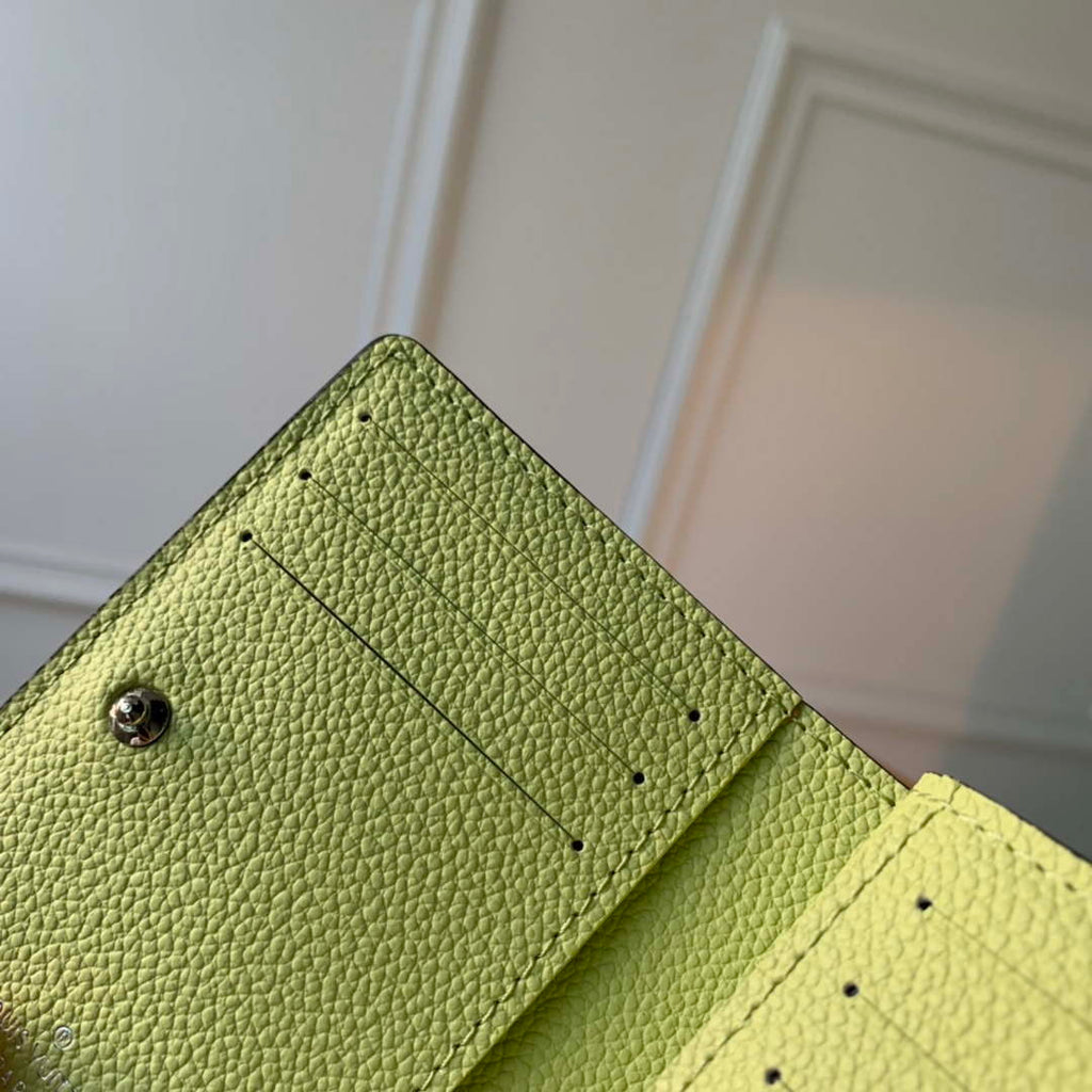 LV M82515 Louis Vuitton Cl¨¦a Wallet Monogram empreinte Matcha