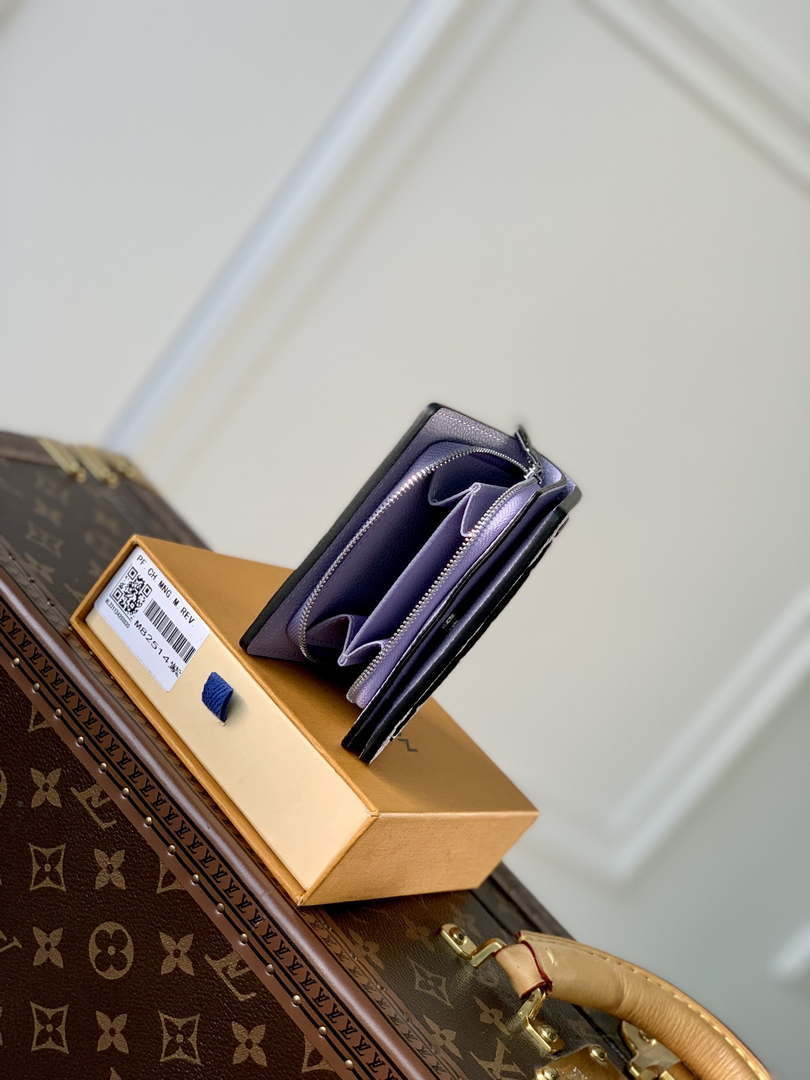 LV M82515 Louis Vuitton Cl¨¦a Wallet Monogram empreinte Purple