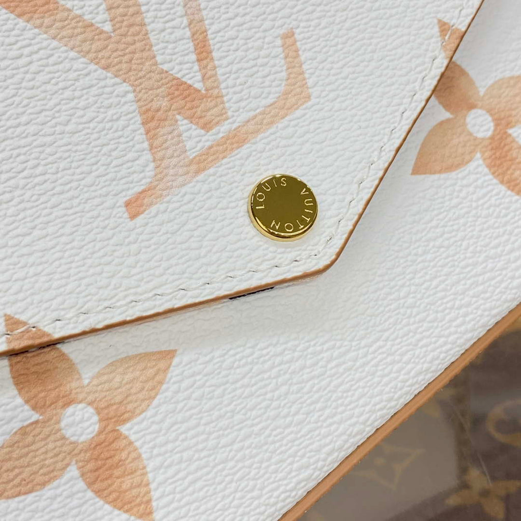 LV M82520 Louis Vuitton Felicie Pochette Monogram Empreinte Bag Beige
