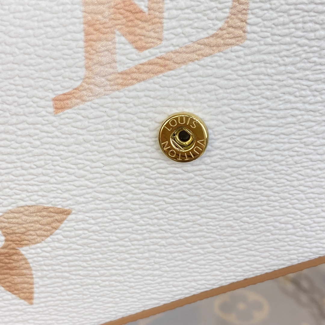 LV M82520 Louis Vuitton Felicie Pochette Monogram Empreinte Bag Beige - Default Title - View 6