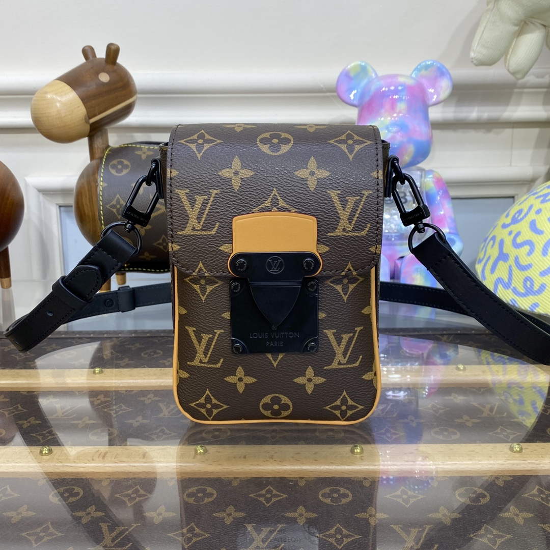 LV M82535 Louis Vuitton S-Lock Vertical Wearable Wallet Radiant Sun - Default Title - View 1