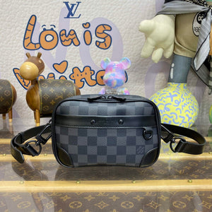 LV M82542 Louis Vuitton Nano Alpha Bag Black grid - Default Title - View 1