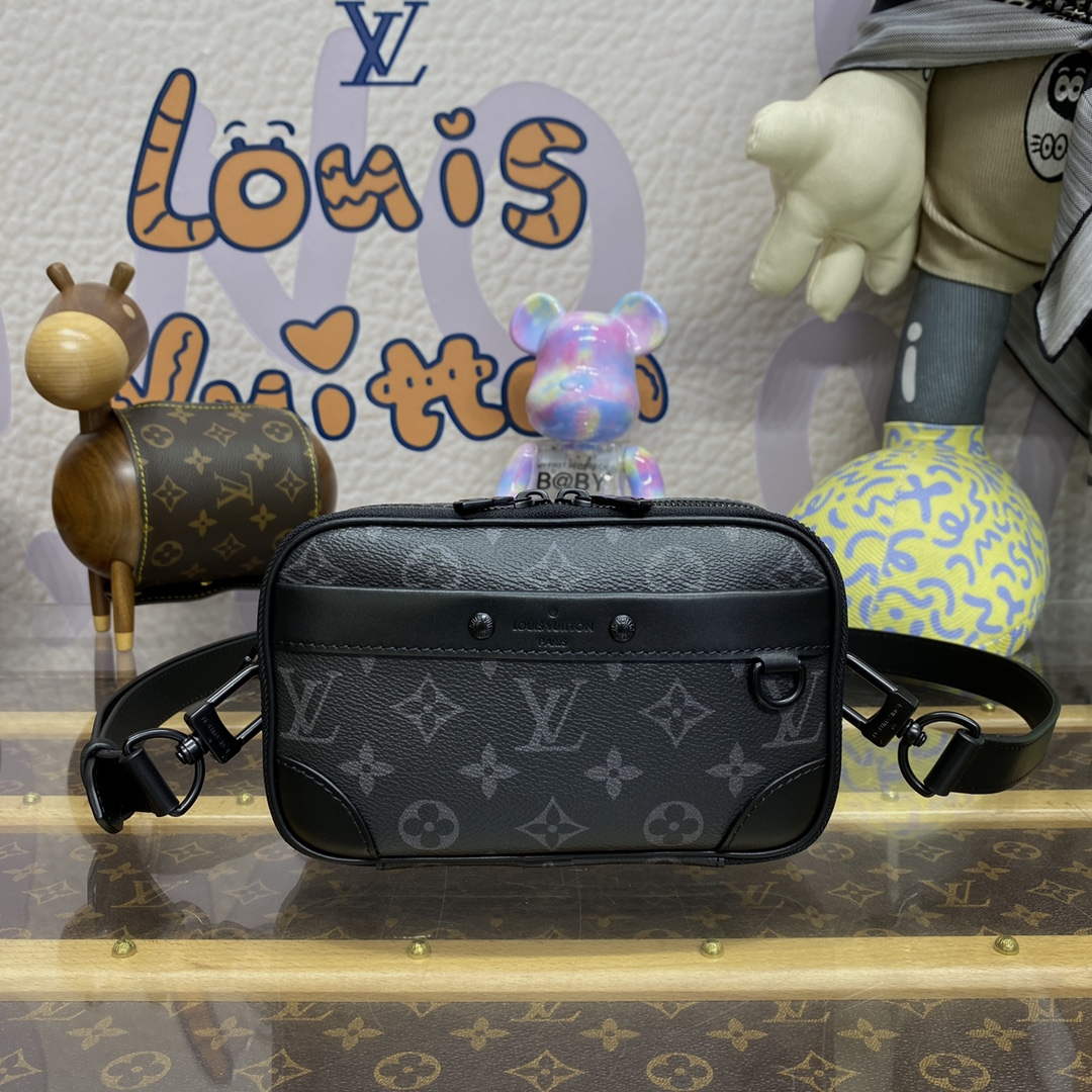 LV M82542 Louis Vuitton Nano Alpha Bag Black - Default Title - View 1