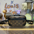 LV M82542 Louis Vuitton Nano Alpha Bag Brown - Default Title - View 1