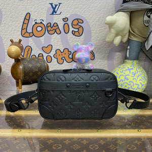 LV M82544 Louis Vuitton Nano Alpha Bag Black embossing - Default Title - View 1