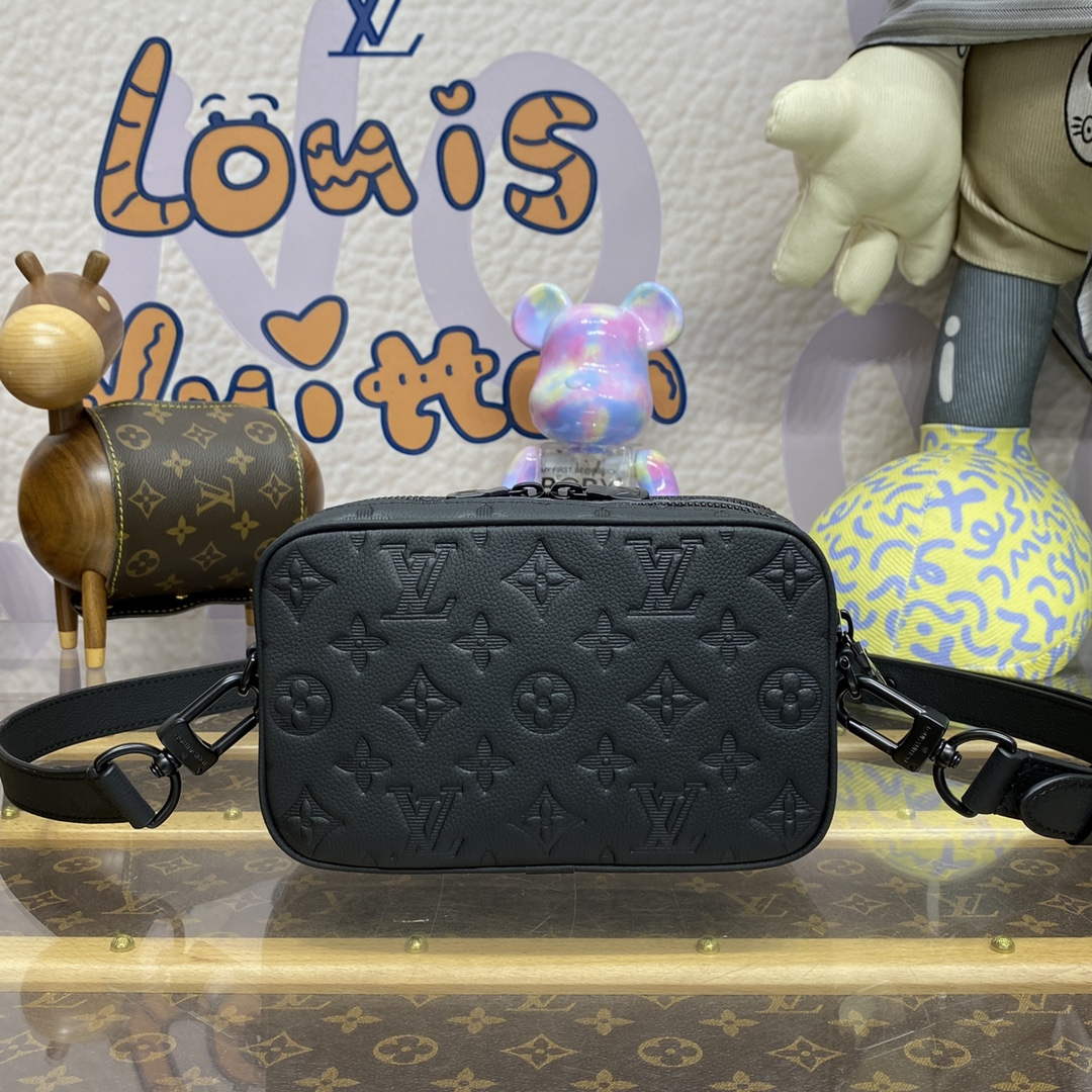 LV M82544 Louis Vuitton Nano Alpha Bag Black embossing - Default Title - View 2