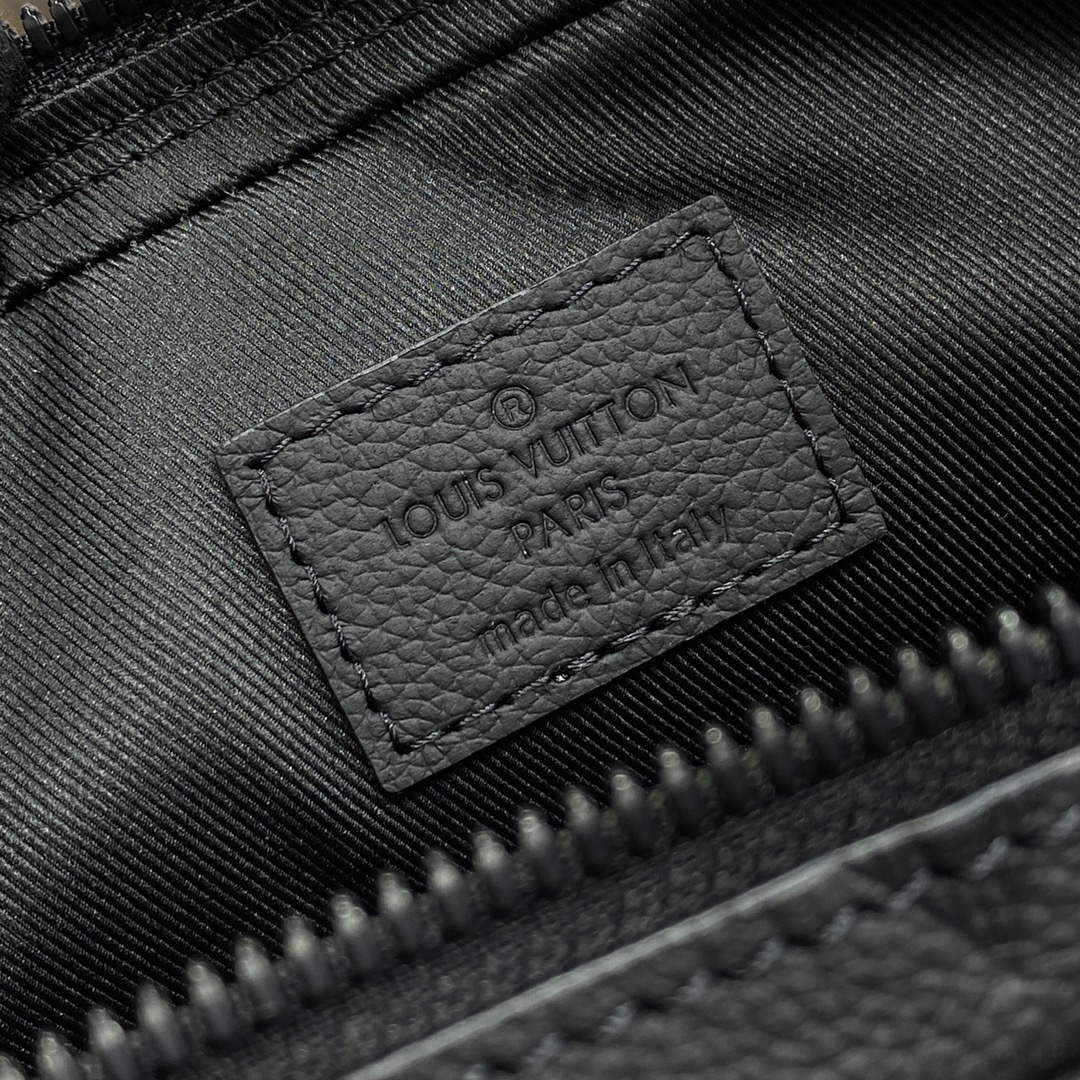 LV M82544 Louis Vuitton Nano Alpha Bag Black embossing