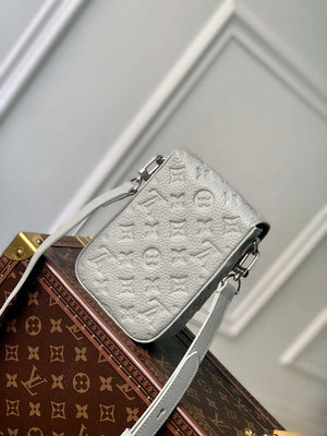 LV M82568 Louis Vuitton S-Lock Vertical Wearable Wallet Mineral Gray - Default Title - View 2