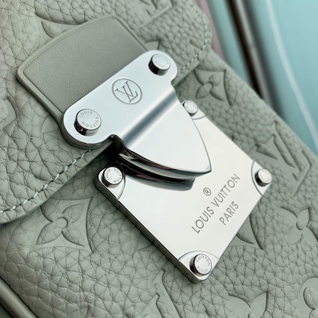 LV M82568 Louis Vuitton S-Lock Vertical Wearable Wallet Mineral Gray - Default Title - View 4