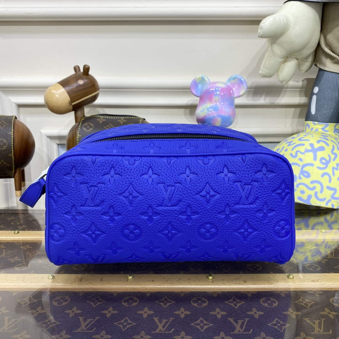 LV M82576 Louis Vuitton Dopp Kit Bag Racing Blue - Default Title - View 1