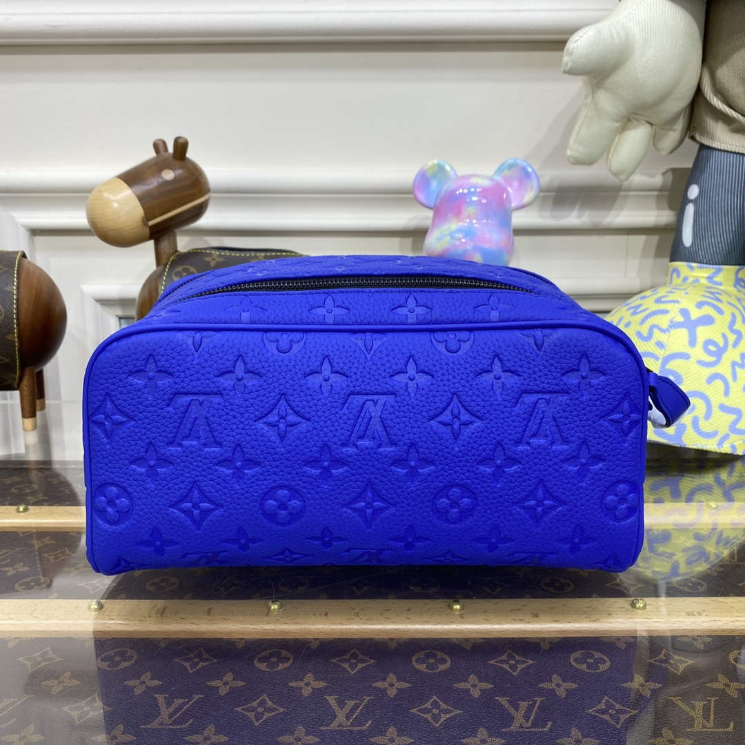 LV M82576 Louis Vuitton Dopp Kit Bag Racing Blue - Default Title - View 2