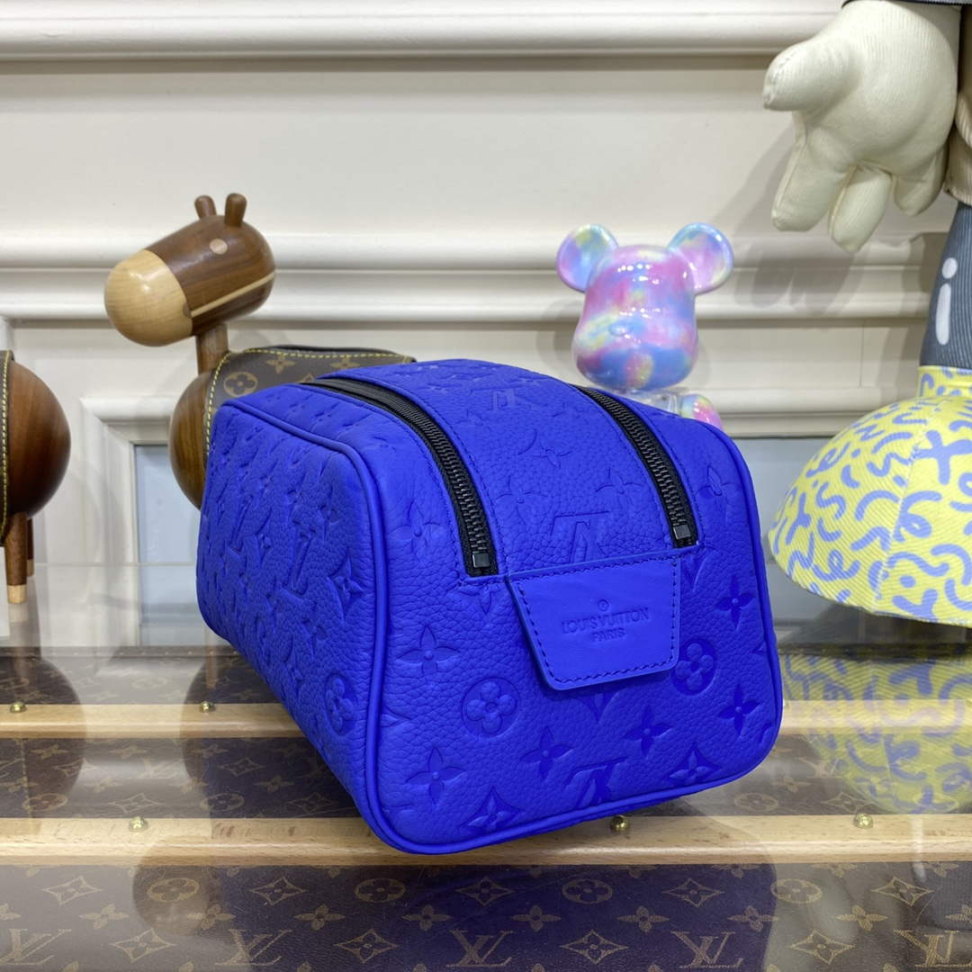LV M82576 Louis Vuitton Dopp Kit Bag Racing Blue - Default Title - View 3