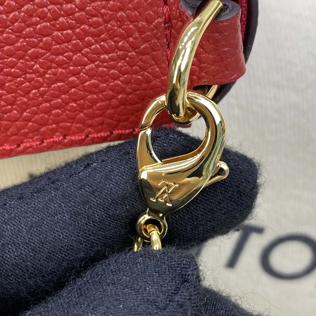 LV M82607 Louis Vuitton Felicie Pochette Monogram Empreinte Bag Red - Default Title - View 6