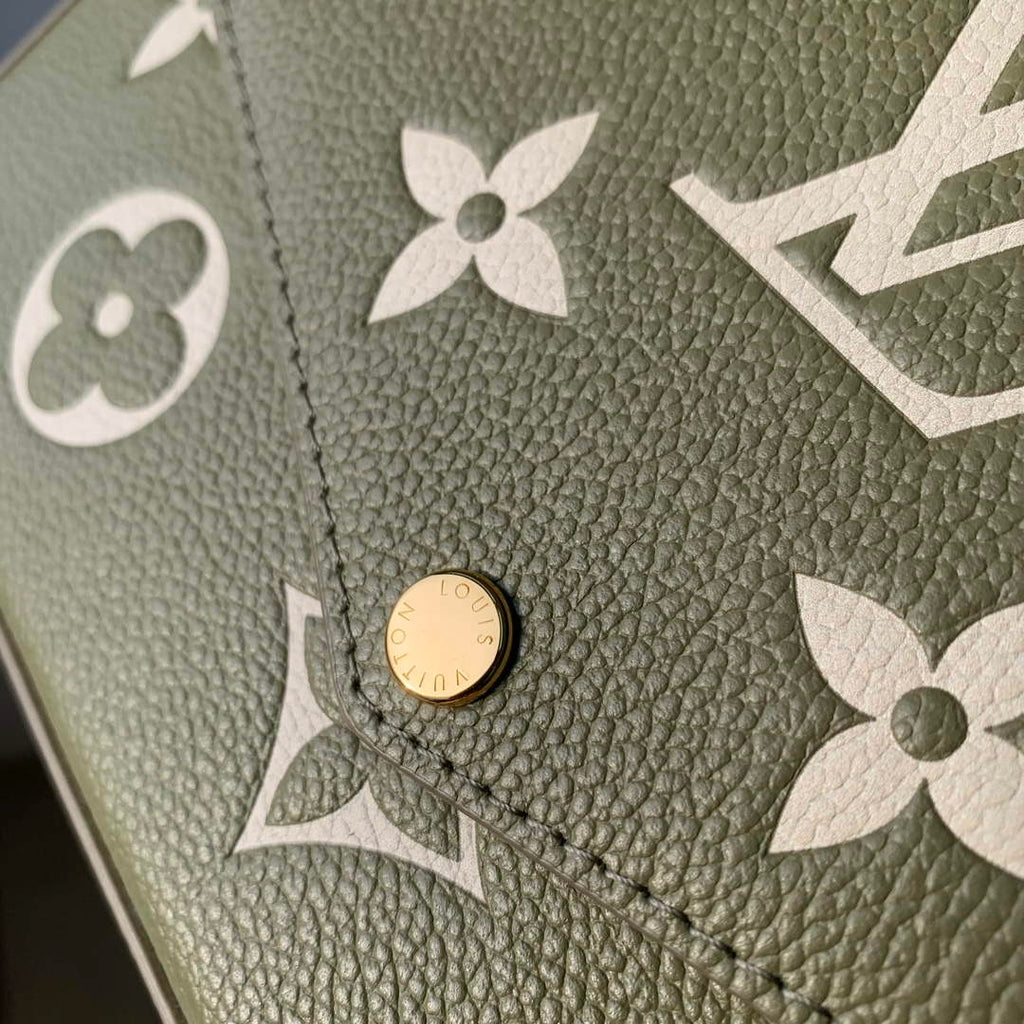 LV M82610 Louis Vuitton F¨¦licie Pochette Bag Grass green